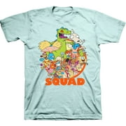 Mens Nickelodeon 90s Throwback Shirt - Retro Nick Group tee - Classic Nick Graphic T-Shirt (Celadon, Small)