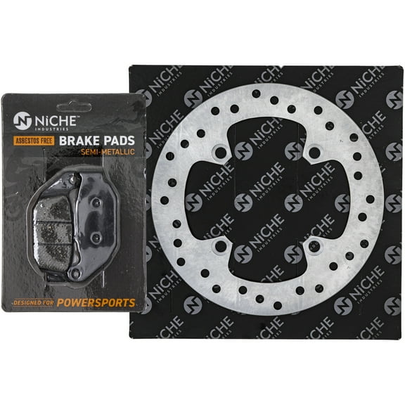 Niche Rear Right Brake Rotor Pad Kit for Honda 06435-KZZ-901 Motorcycle MK1007080