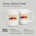 thumbnail image 4 of 15 fl oz Ceramic Mug, Milwaukee, Wisconsin, Skyline Abstract, Dishwasher & Microwave Safe, 4 of 5