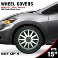 thumbnail image 5 of Topline Products C8060-15S Silver/Charcoal 15" ABS Wheel Cover | Universal Hubcap | High Impact Strength | Heat-Resistant | Pack of 4, 5 of 6
