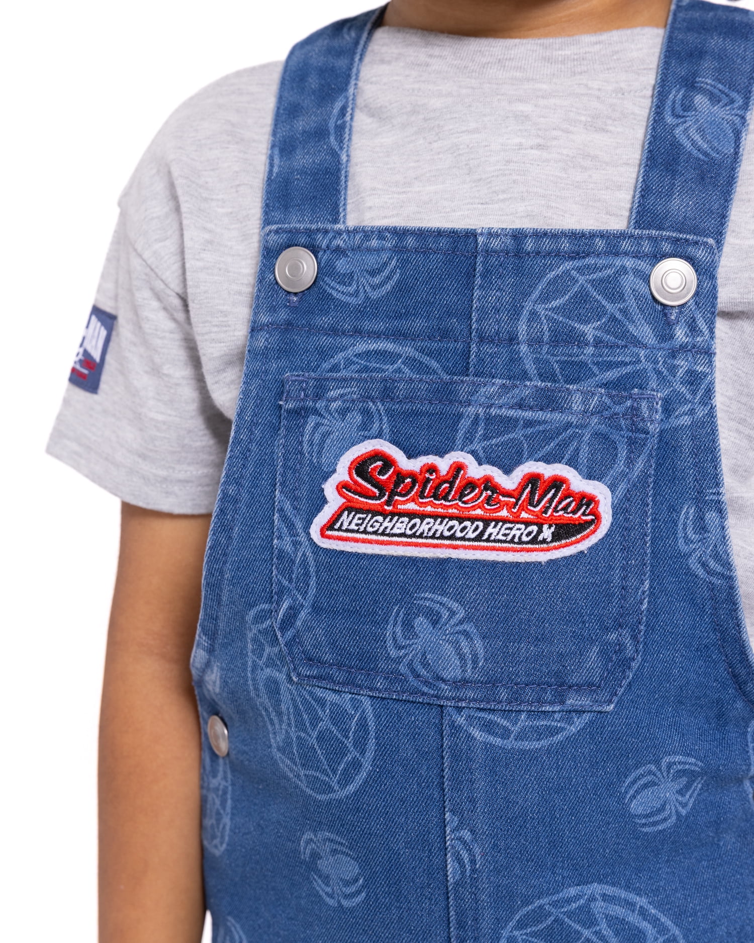 Spider-Man Toddler Boys T-Shirt and Cotton Shortalls Set, 2 Piece, Sizes 12M-5T