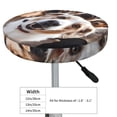 thumbnail image 4 of KLL Realistic Cute Puppy Round Bar Chair Cushion Cover 12 inch ,Bar Stool Protector with Elastic, Soft Washable, 4 of 6