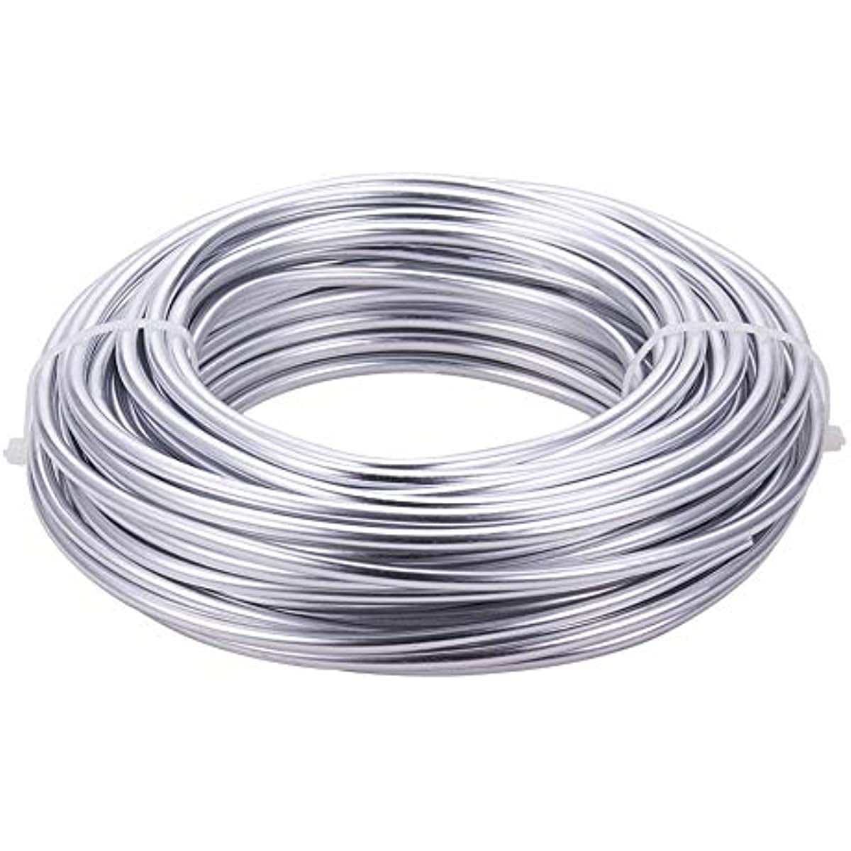 DanLingJewelry 22.9 Feet Silver Aluminum Wire - 3 Gauge (6mm Diameter) Round Bendable Wire For DIY Crafts - View #9