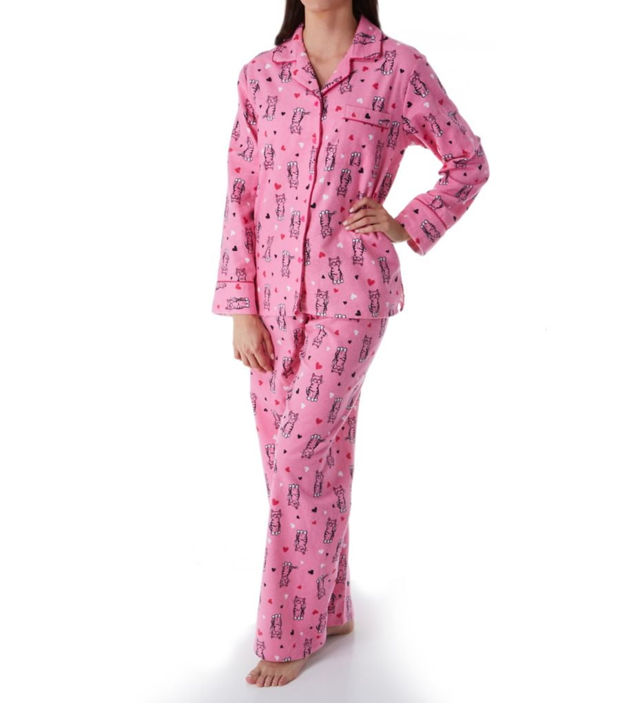 Women's KayAnna CF15175 Cats Flannel Pajama Set (Cats L) Walmart Canada