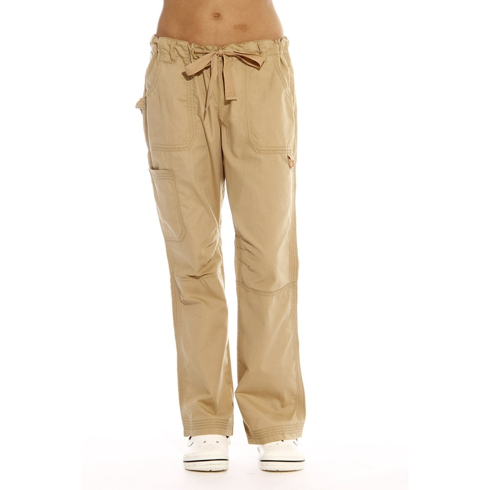 Just Love 5 Pocket Utility Scrub Pants / Scrubs (Medium, Khaki