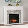 thumbnail image 2 of SEI Furniture Bondale Touch Screen Wood Electric Fireplace in White/Gray, 2 of 3