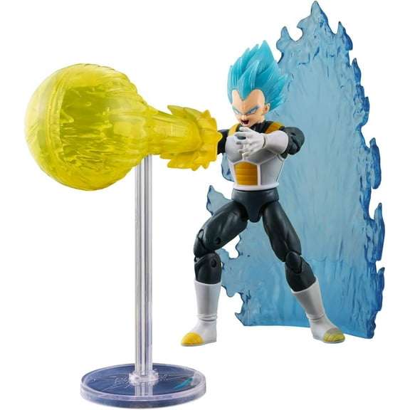 Dragon Stars Series - Dragon Ball Super - Super Saiyan Blue Vegeta, Power Up Pack 6.5" Action Figure Set
