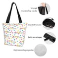 thumbnail image 3 of Bingfone Happy Easter Women Shoulder Tote Bags Casual Bag Ladies Shopping Handbag, 3 of 6