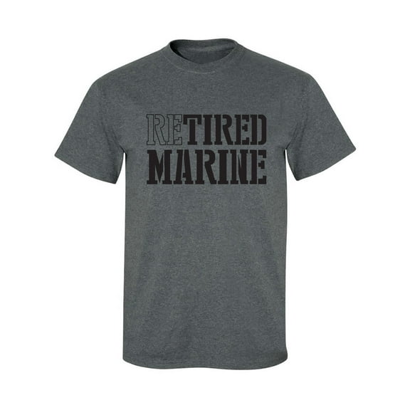 Retired Marine Adult Short Sleeve T-shirt