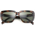 thumbnail image 2 of FEISEDY Women Retro Square Sunglasses Trendy Shield Flat Top Shades B2717, 2 of 14