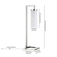 thumbnail image 3 of Evelyn&Zoe Malva 26" Modern Metal Table Lamp with White Milk Cylinder Glass Shade, 3 of 7