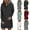 ZA-Green, variant on Women Hoodies Dress Hooded Sweatshirts Dress Casual Long Sleeve Round Neck Tunic Dress Slim Oversized Sweatshirts with Pocket