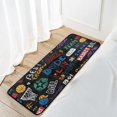 thumbnail image 7 of Area Rugs Carpet for Bedroom Floor Kitchen Rugs Basketball Graffiti Pattern Door Mat Bedside Runner Rug Living Room Washable Non Slip 39×20in, 7 of 7
