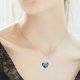 thumbnail image 3 of Fashion Lady Fashion Love Heart Pendant Rhinestone Necklace Clavicle Chain Jewelry Jewelry Accessory Gift, 3 of 4