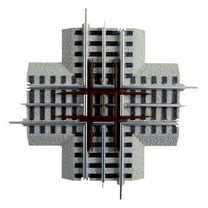 Lionel Trains O-Gauge Fastrack 90-Degree Crossover Intersection Track Piece