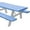 Checked Blue, variant on Sorfey Rectangle Fitted Picnic Table Cover with Bench Covers, Red 30" x 72"
