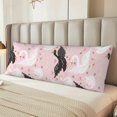thumbnail image 2 of Balery Swan And Flowers2 Funda Protectora para Almohada Corporal de Algodón Hipoalergénico con Cierre(55 x 21 pulgadas), Almohadas No Incluidas, 2 of 7