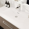 thumbnail image 5 of Eviva Orleans 38"W x 20"D Wenge Wall Mount Bathroom Vanity with White Porcelain Countertop and Integrated Sink, 5 of 11