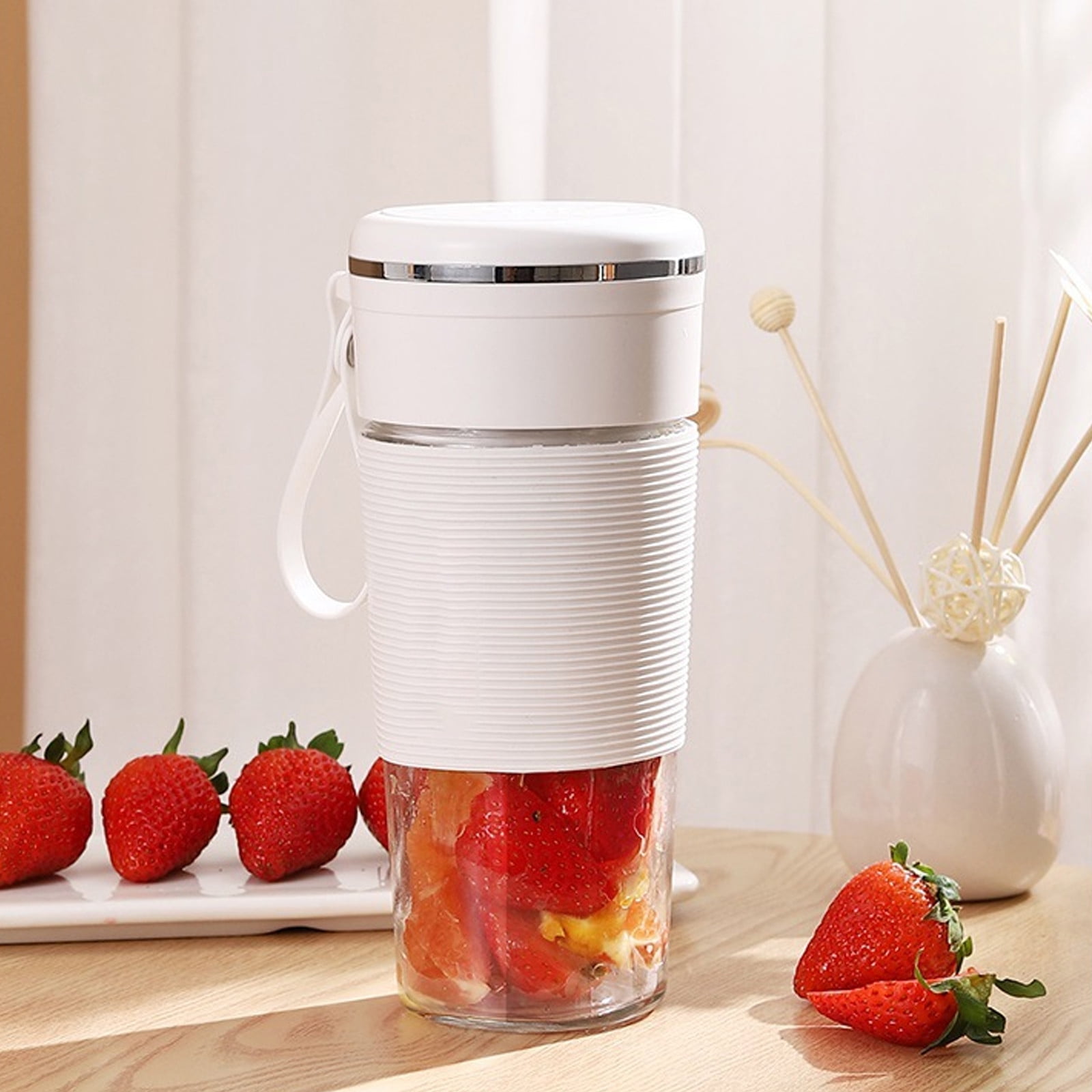 Dengmore Portable Blenders Personal Blenders For Shakes And Smoothies Fruit Juicer USB Rechargeable With 6 Blades Handheld Blenders For Sports Travel And Outdoors