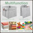 thumbnail image 4 of 6Pcs Storage Cubes Felt Fabric Cube Storage Bins 9 x 9 x 10inch Collapsible Storage Bins with Hanging Ring 12L Foldable Cube Baskets Nursery Cubby Storage Baskets Box, 4 of 8