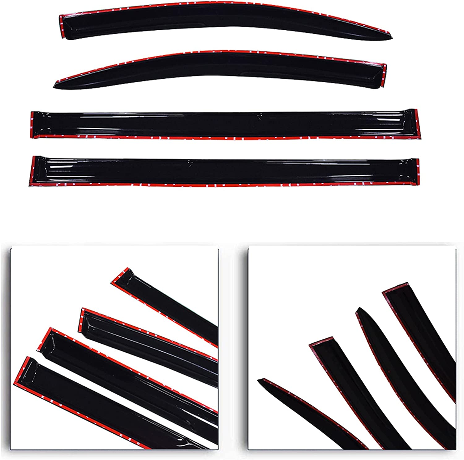 LABLT Side Window Vent Visor Rain Guard Deflector Replacement for 2011-2019 Toyota Sienna