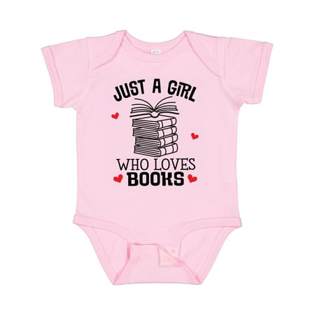 

Inktastic Just a Girl Who Loves Books Gift Baby Girl Bodysuit