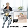 thumbnail image 3 of KEINXS Câble d'Imprimante USB Type-C vers USB B 2.0 19,6” Gris, 3 of 9