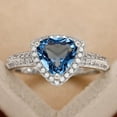 thumbnail image 4 of PERITANG Modern Engagement Cocktail For Her Ladies Sparkling High Quality CZ AAA Zircon Ring Perfect Present Comes in Elegant Box, 4 of 8