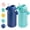 Blue+Green, variant on Daluvenix Kids Water Bottle with Straw Lid 12oz,Leakproof toddler Water Bottle for School, Insulated Stainless Steel Water Bottles for Kids BPA Free, Pink