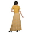 thumbnail image 4 of Moomaya Printed Two Piece Flared Skirt And Crop Top Rayon Ethnic Set For Girls, 4 of 6