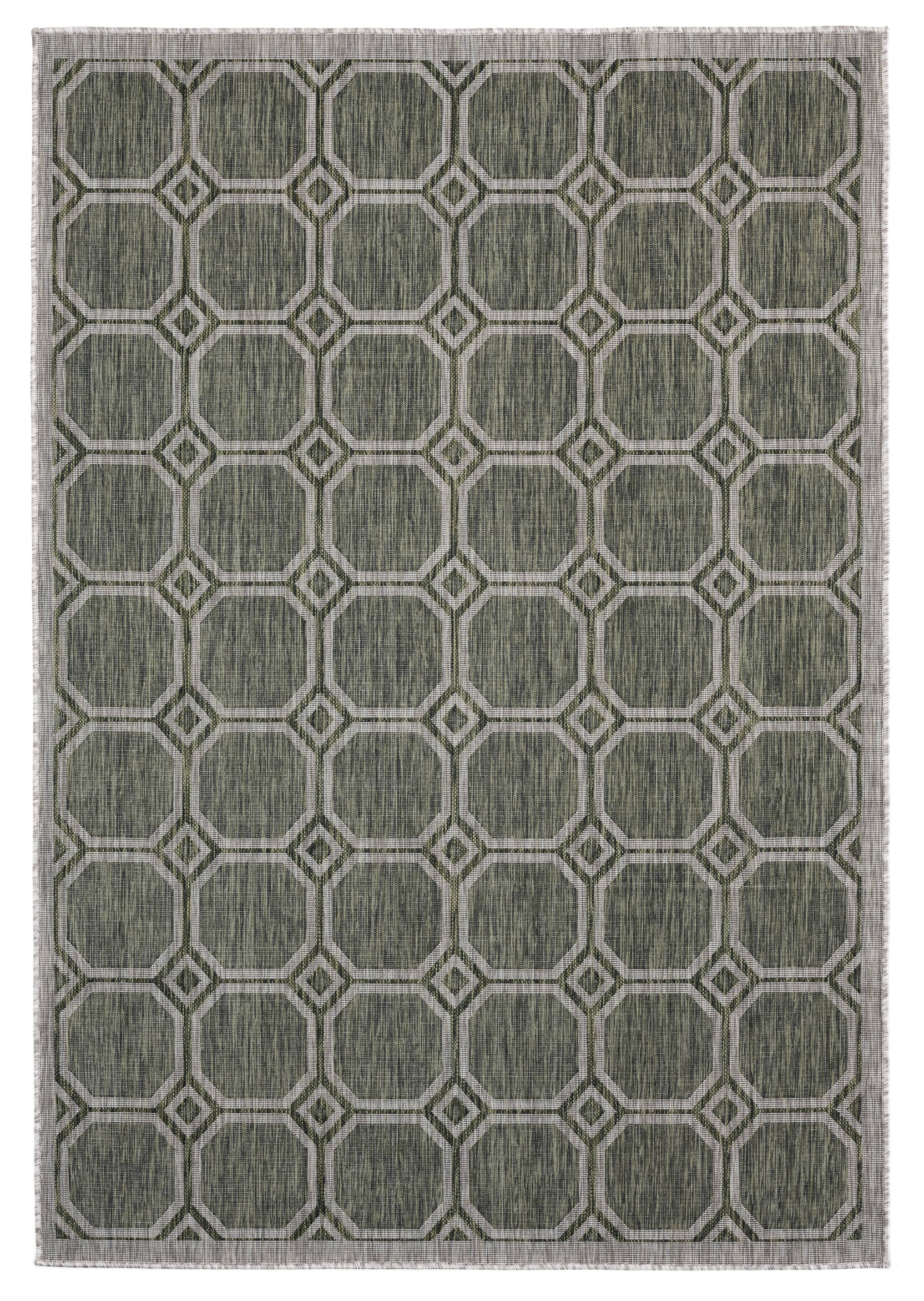 United Weavers Mali Madina Contemporary Geometric Area Rug, Green, 7'10" x 10'6"