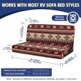 thumbnail image 7 of CHAQLIN Furniture Protector Anti-Slip Elastic Stretch, Compatible with Camper RV RV Dinette Cushion Covers(Horse Pattern), 7 of 7