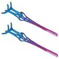thumbnail image 4 of HEATSHAKING 2Pcs Stainless Steel Eyelash Clamp Tweezers with Comb Eyelash Applicator Tool for Makeup, 4 of 7