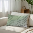 thumbnail image 3 of Sage Green Ombre Standard Size Pillow Cover,Pillowcase Protectors with Zipper,Breathable Decorative Throw Pillow Case Cover,Modern Geometric Abstract Art Aesthetics Pillow Shams for Couch 20x26Inch, 3 of 8