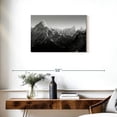 thumbnail image 3 of Elephant Stock Black And White Mountain Wall Art - Horizontal Canvas Wall Art - Living Room Wall Decor - Nature Canvas - Black And Gray Decor - 30" x 20", 3 of 8