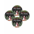 thumbnail image 7 of 15 Inch Round Placemats Set of 4, Black Christmas Non Slip Heat Insulation PP Table Mats, Xmas Tree Ball Snowflake Winter Gifts Washable Place Mats for Kitchen Dining Party Table Decor, 7 of 7