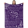 thumbnail image 1 of LHSHID Mom Blanket Blanket for Mom Gifts Mom Blankets from Daughter Birthday for Mom from Son I Love You Mom Hug Presents for Moms Mother Soft Flannel Throw Blanket 30"x40", 1 of 7