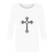 thumbnail image 4 of Xuyuer Women's Casual Three-quarter Sleeve T-Shirts Round Neck Cute Tunic Tops Basic Tees Blouses Loose Fit Pullover, 4 of 5