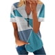 thumbnail image 1 of Blusa de manga corta con cuello en V, informal, cómoda y elegante para mujer OAVQHLG3B Store  lin121212, 1 of 5