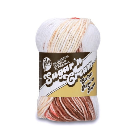 - Lily Sugar'n Cream Stripes Yarn, 2 Oz, Natural