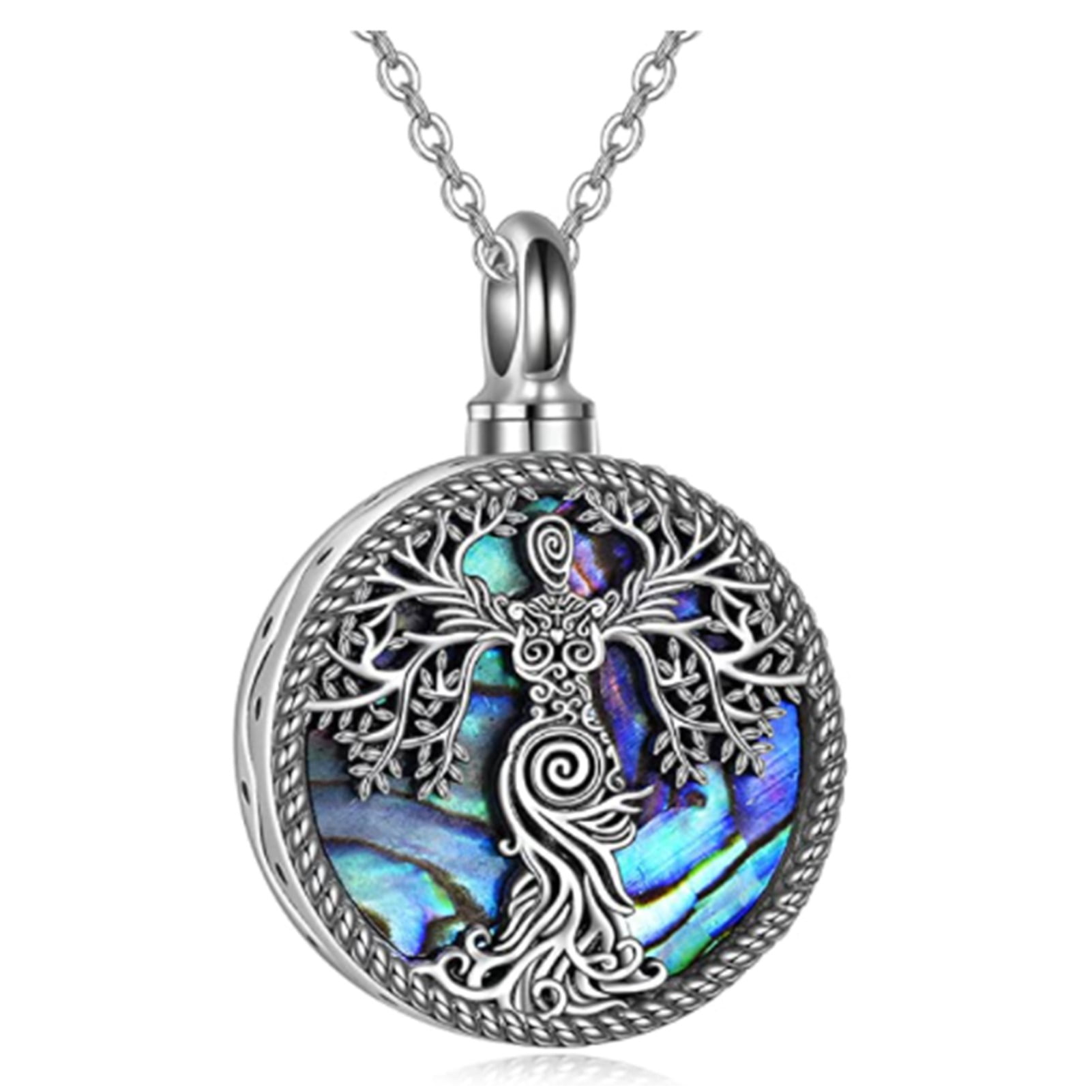 SJENERT NEW Cremation Jewelry Urn Necklace For Ashes Memorial Keepsake