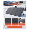 thumbnail image 5 of 200W Foldable Solar Panel, High-Efficiency Monocrystalline Portable Solar Charger with MC4, USB-A/C & DC Ports, IP67 Waterproof for Camping, RV, Hiking, Power Stations, 5 of 9