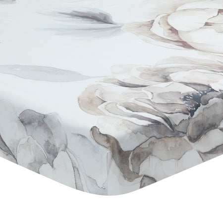 UPC: 0084122010086 | Lambs & Ivy Signature Watercolor Floral Organic Cotton Fitted Crib Sheet