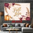 thumbnail image 3 of Fall in Love Backdrop Boho Autumn Leaves Pumpkin Bridal Shower Photography Background Burgundy Pink Rose Fall Wedding Party Decorations Banner Supplies Photo Booth Props, 3 of 4