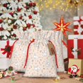 thumbnail image 5 of Fuzoiu Cute Rabbit Print Christmas Gift Bag,Burlap Gift Bag with Drawstring Closure & Hang Tag,Perfect for Holidays, Birthdays, and Special Occasions-Medium, 5 of 7