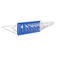 thumbnail image 2 of AdirOffice Blue Steel Sheet File Blueprint Blueprint Pivot Wall Rack, 2 of 5