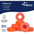 thumbnail image 5 of Perco 1 Line Fluorescent Red Labels - 32,000 Blank Price and Date Gun Labels for Perco Lite, X, Plus and Pro 1 Line Price and Date Guns- 32 Rolls, 4 Sleeves - Made in USA, 5 of 7