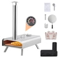 thumbnail image 2 of Yeshouse horno de pizza para exteriores, portátil y multicombustible, incluye piedra, pala, termómetro y bolsa de transporte, de acero inoxidable, ideal para jardín, camping o patio, 2 of 8