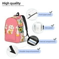 thumbnail image 4 of Lsque Cute Cat Pattern Canvas Daypack, Durable Backpack, High-quality Versatile Backpack,Vintage Compact Backpack-Medium, 4 of 6