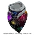 thumbnail image 4 of Chalas envoltura bufandas de moda cálido chic impresión moda botón de moda cachemir suave triángulo peluche bufanda para los cines supermercados cruce gris y púrpura Soledad Chales envuelven las bufandas, 4 of 5